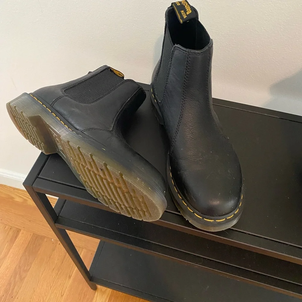 Dr. Martens Black Leather Boots - Picture 3 of 3